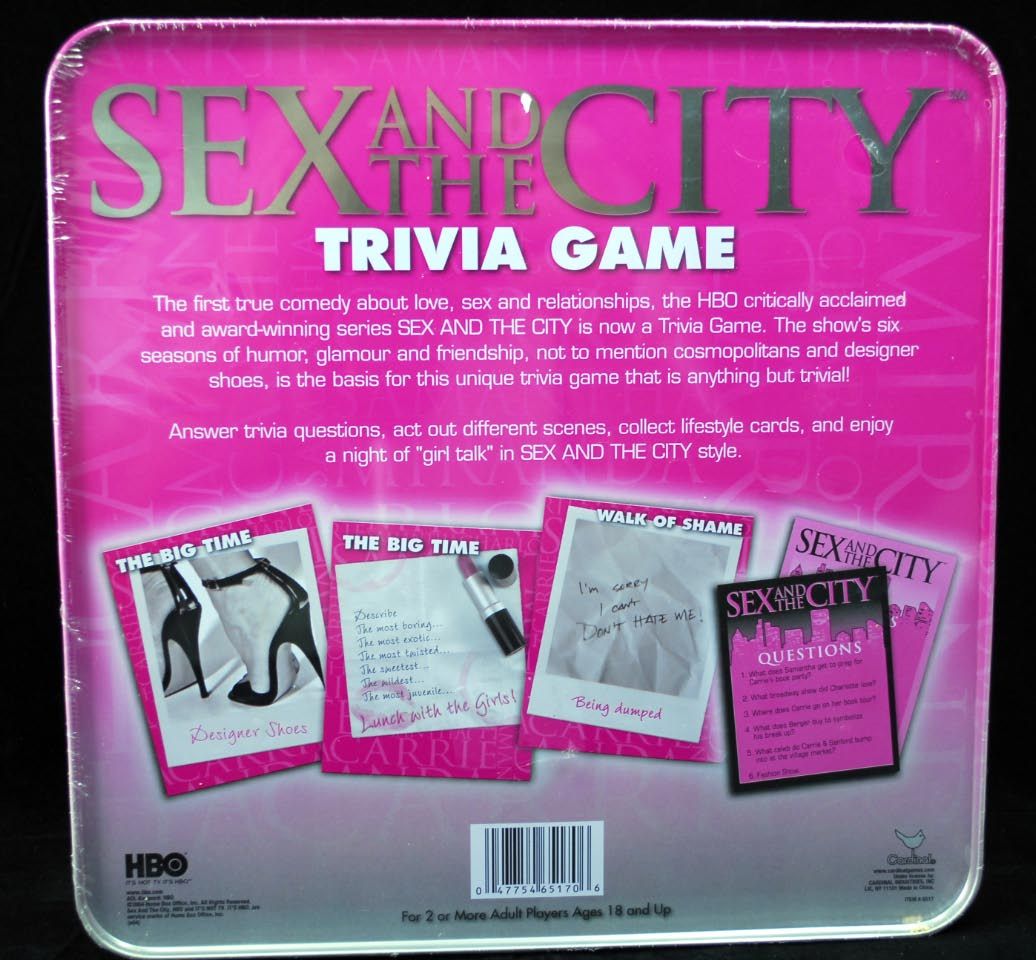 Sex And The City Trivia Game HBO TV Series Show Board Ga